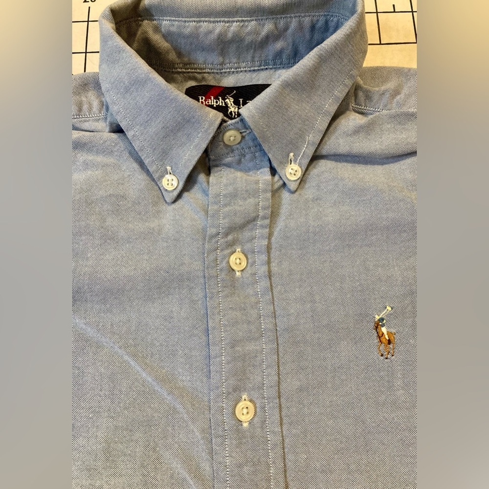 Polo by Ralph Lauren Light Blue Button-Down Oxford Shirt boys size 20